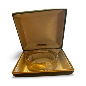 CocTor Vintage 12kGF Gold-Toned Bangle Bracelet